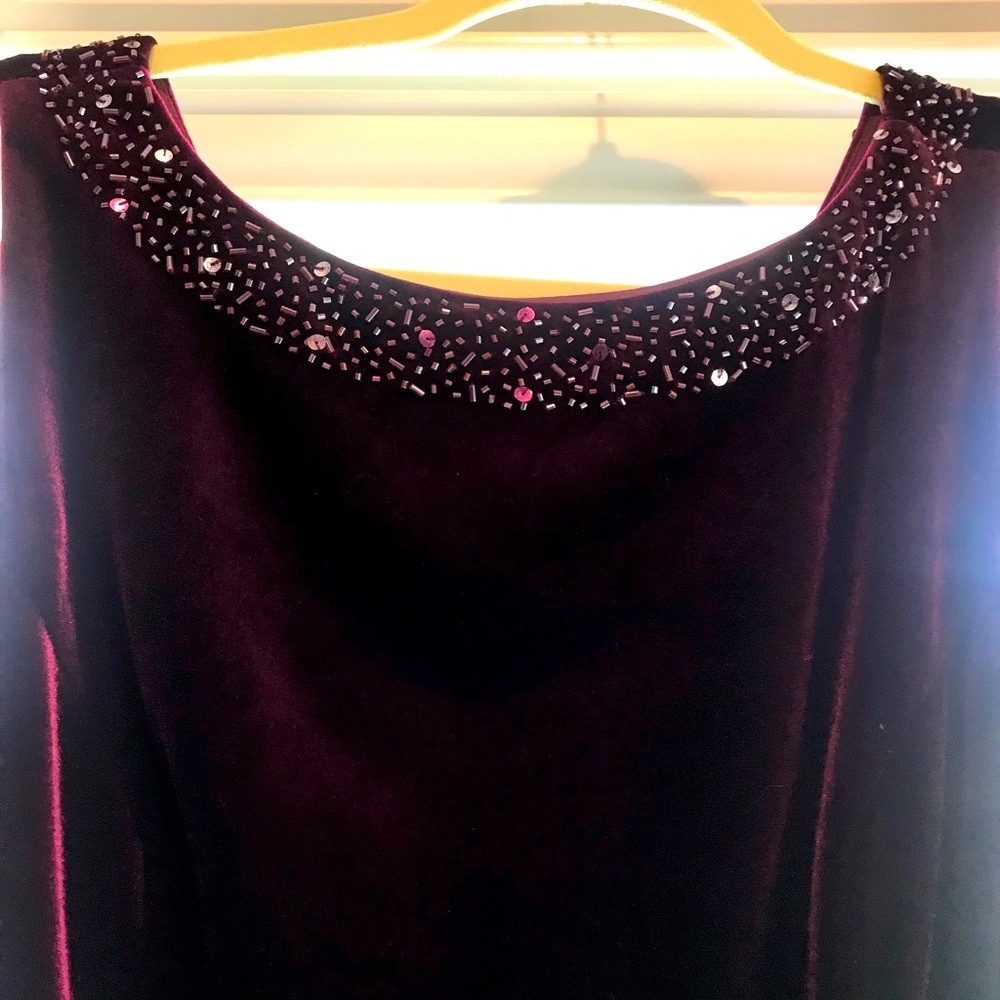 Long velvet dress
